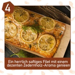 Randaco 6X Planches à Griller Planche à Fumer Planche à Griller Planche En Cèdre BBQ -Jardin Calme Soldes Magasin 56396103 5