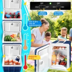 KESSER® Glacière 40 L Avec Roulettes Pour Garder Au Chaud Et Au Frais Glacière Thermoélectrique 12 volts Et 230 volts Mini-réfrigérateur Boîte Thermique De Maintien Au Chaud Pour Voiture Bateau -Jardin Calme Soldes Magasin 56627822 4