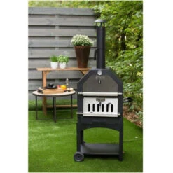 Four A Pizza LORENZO - L.64,5 X P.47,5 X H.162 Cm - Noir 9 Four A Pizza LORENZO - L.64,5 X P.47,5 X H.162 Cm - Noir -Jardin Calme Soldes Magasin 57270067 3