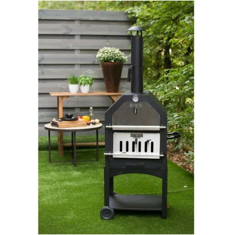 Four A Pizza LORENZO - L.64,5 X P.47,5 X H.162 Cm - Noir 5 Four A Pizza LORENZO - L.64,5 X P.47,5 X H.162 Cm - Noir – Image 3