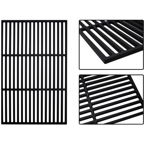 Randaco Grille Carrée Grille En Fonte Fixation Barbecue Grille De Barbecue Camping 42x28cm 7 Randaco Grille Carrée Grille En Fonte Fixation Barbecue Grille De Barbecue Camping 42x28cm – Image 5