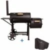 TAINO Yuma Fumoir Massif BBQ GRILLWAGEN Barbecue Au Charbon De Bois 90 Kg 3,5mm Set Capot -Jardin Calme Soldes Magasin 57761856 1