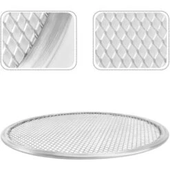 Grille à Pizza Ronde En Aluminium De 27,9 Cm - Plaque De Cuisson Pour Pizza -Jardin Calme Soldes Magasin 58515829 3