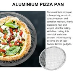 Grille à Pizza Ronde En Aluminium De 27,9 Cm - Plaque De Cuisson Pour Pizza -Jardin Calme Soldes Magasin 58515829 4
