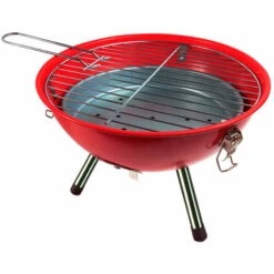 Barbecue Au Charbon De Bois Village Rouge Ø35,5x46cm 7house -Jardin Calme Soldes Magasin 60089150 3