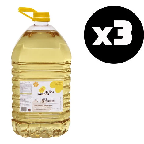 SOL - Huile De Tournesol - Friture, Cuisson, Assaisonnement - 3x5L 4 SOL - Huile De Tournesol - Friture, Cuisson, Assaisonnement - 3x5L – Image 2
