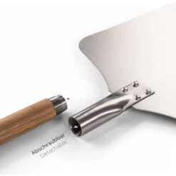 RHAFAYRE 12 Pouces Pelle A Pizza - Spatule Professionnelle Cuisson Authentique - Pelle Pizza Haute Qualité - Pelle à Pizza Aluminium Et Bois -Jardin Calme Soldes Magasin 62769503 5