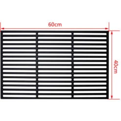 SWANEW Grille Carrée Grille En Fonte Fixation Barbecue Grille De Barbecue Camping 60x40cm -Jardin Calme Soldes Magasin 63735914 3