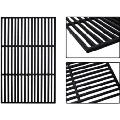 SWANEW Grille Carrée Grille En Fonte Fixation Barbecue Grille De Barbecue Camping 60x40cm -Jardin Calme Soldes Magasin 63735914 5