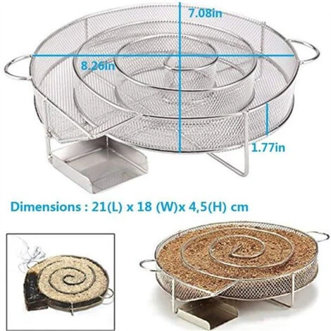 Générateur De Fumée Froide Pour Fumoir Fumage Viande Poisson 20.3X20X4CM FUiENKO 6 Générateur De Fumée Froide Pour Fumoir Fumage Viande Poisson 20.3X20X4CM FUiENKO – Image 4