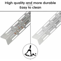 Bouclier Thermique De Remplacement 41 Cm Pour Ultar, Blooma, Outback, Kenmore, Master Forge, Perfect Flame, Diffuseur De Flammes En Acier Inoxydable Pour Gril à Gaz, Pièce De Rechange, Lot De 4 -Jardin Calme Soldes Magasin 65503903 4