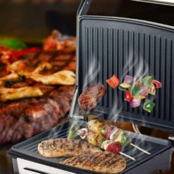 Tornado Barbecue électrique 2200w Acier Inoxydable 58x38cm Argent SG-0004 -Jardin Calme Soldes Magasin 67654816 4