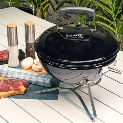 Barbecue De Table Au Charbon De Bois Kekai Tahoe 37x37x44 Cm Verrou De Couvercle Avec Système De Transport Couleur Noir 4 Barbecue De Table Au Charbon De Bois Kekai Tahoe 37x37x44 Cm Verrou De Couvercle Avec Système De Transport Couleur Noir – Image 2