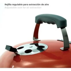 Barbecue De Table Au Charbon De Bois Kekai Tahoe 37x37x44 Cm Verrou De Couvercle Avec Système De Transport Couleur Rouge 11 Barbecue De Table Au Charbon De Bois Kekai Tahoe 37x37x44 Cm Verrou De Couvercle Avec Système De Transport Couleur Rouge -Jardin Calme Soldes Magasin 69345947 5