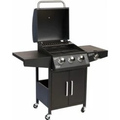 Barbecue Gaz - 3 Brûleurs - 1 Feu Latéral - Métal - Noir - MaxxGarden 9 Barbecue Gaz - 3 Brûleurs - 1 Feu Latéral - Métal - Noir - MaxxGarden -Jardin Calme Soldes Magasin 72492698 3