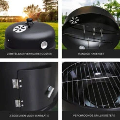 Barbecue Fumoir - Barbecue Multifonctions, Grill, Smoker - 40 X 40 X 78 Cm - Noir - MaxxGarden 9 Barbecue Fumoir - Barbecue Multifonctions, Grill, Smoker - 40 X 40 X 78 Cm - Noir - MaxxGarden -Jardin Calme Soldes Magasin 72492913 3