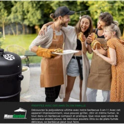 Barbecue Fumoir - Barbecue Multifonctions, Grill, Smoker - 40 X 40 X 78 Cm - Noir - MaxxGarden 10 Barbecue Fumoir - Barbecue Multifonctions, Grill, Smoker - 40 X 40 X 78 Cm - Noir - MaxxGarden -Jardin Calme Soldes Magasin 72492913 4