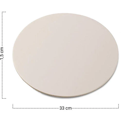 Accessoire De Four à Pizza - Plaque à Pizza - Circulair - 33 Cm - Pierre Naturelle - Beige - MaxxGarden 6 Accessoire De Four à Pizza - Plaque à Pizza - Circulair - 33 Cm - Pierre Naturelle - Beige - MaxxGarden – Image 4