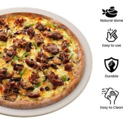 Accessoire De Four à Pizza - Plaque à Pizza - Circulair - 33 Cm - Pierre Naturelle - Beige - MaxxGarden 11 Accessoire De Four à Pizza - Plaque à Pizza - Circulair - 33 Cm - Pierre Naturelle - Beige - MaxxGarden -Jardin Calme Soldes Magasin 72493180 5