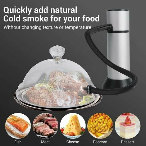 GP Fumeur Portable Infusion Fumée Fraîche Pour Améliorer Le Goût Smoke Fumeur Pistolet à Viande Fumeur Pistolet Portatif Avec Des Copeaux De Bois Pour La Nourriture, La Viande, Les Fromages 4 GP Fumeur Portable Infusion Fumée Fraîche Pour Améliorer Le Goût Smoke Fumeur Pistolet à Viande Fumeur Pistolet Portatif Avec Des Copeaux De Bois Pour La Nourriture, La Viande, Les Fromages – Image 2