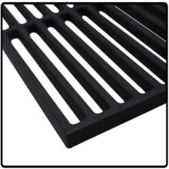 Hengda Grille De Barbecue Carrée En Fonte émaillée 60x40cm Pour Barbecue à Gaz Grille De Cuisson -Jardin Calme Soldes Magasin 76928387 3