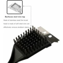 Brosse Nettoyante Pour Métal Barbecue Brosse Métallique Barbecue En Acier Inoxydable Brosse Nettoyante Barbecue En Acier Inoxydable En Métal Brosse À Poils En Acier Inoxydable Avec Grattoir 2 Pièces -Jardin Calme Soldes Magasin 78025843 2