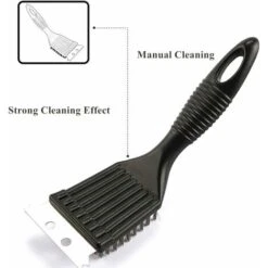 Brosse Nettoyante Pour Métal Barbecue Brosse Métallique Barbecue En Acier Inoxydable Brosse Nettoyante Barbecue En Acier Inoxydable En Métal Brosse À Poils En Acier Inoxydable Avec Grattoir 2 Pièces -Jardin Calme Soldes Magasin 78025843 4