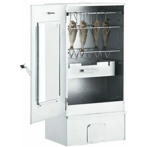 VIDAXL Fumoir De Four à BBQ Avec 1 Kg De Copeaux De Bois 44,5x29x83 Cm 6 VIDAXL Fumoir De Four à BBQ Avec 1 Kg De Copeaux De Bois 44,5x29x83 Cm – Image 4