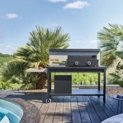 Table Roulante Crédence Ouverte Forge Adour - Noir Et Gris 7 Table Roulante Crédence Ouverte Forge Adour - Noir Et Gris -Jardin Calme Soldes Magasin 7859407 3