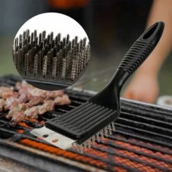 Brosse Barbecue En Acier Inoxydable, Brosse à Grill BBQ, Brosse à Grill En Acier Inoxydable, Pour Barbecue, Outil Barbecue, Outil De Nettoyage Barbecue, Outil De Brosse à Grill,,3 Pièces -Jardin Calme Soldes Magasin 79285896 4
