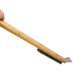 Brosse Metallique Et Racloir Pour Four A Pizza : Brosse De Nettoyage Pour Pierre A Pizza Et Grille Barbecue -Jardin Calme Soldes Magasin 80441020 3