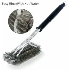 Brosse Barbecue, Brosse Nettoyage Barbecue Avec Grattoir, 18 Pouces De Long, Poils Acier Inoxydable, Pour Gaz, Charbon De Bois, électricité Et Grille à Billes -Jardin Calme Soldes Magasin 80441156 3