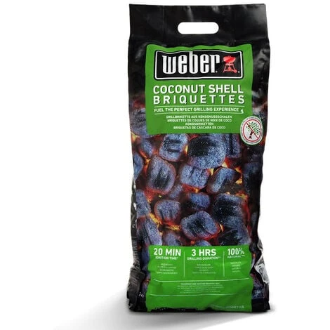 Briquettes De Noix De Coco Weber - 4 Kg 3 Briquettes De Noix De Coco Weber - 4 Kg