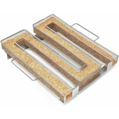Fumoir Viande Et Poisson - Fumoir A Froid Pour BBQ Anti-rouille /Fumoir Saumon Et Viande En Inox - Generateur De Fumee Pour Fumoir - Fumoir Viande Et Poisson A Froid 8,35 X 7,95 X 1,77 Pouces -Versail