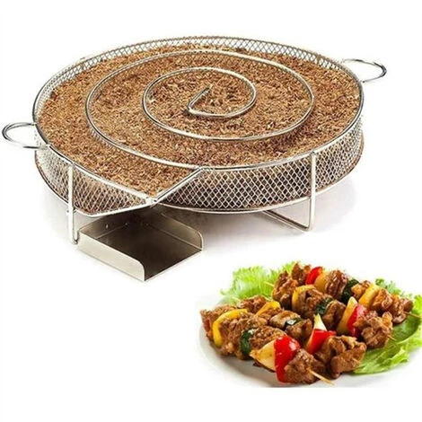 Boîte De Fumoir De GranuleBoîte De Fumoir Coleur De Argent 21x18x4.5cm Pique-nique 4 Boîte De Fumoir De GranuleBoîte De Fumoir Coleur De Argent 21x18x4.5cm Pique-nique – Image 2