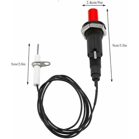 Lot De 2 Allumeurs Piézo - Allumage Piézo - Résistant à La Chaleur - Pour Barbecue à Gaz - Allumage Piézo - Igniter - Électrode Ignition Spark - Avec Bouton Poussoir - Allume-étincelles Piézo 4 Lot De 2 Allumeurs Piézo - Allumage Piézo - Résistant à La Chaleur - Pour Barbecue à Gaz - Allumage Piézo - Igniter - Électrode Ignition Spark - Avec Bouton Poussoir - Allume-étincelles Piézo – Image 2