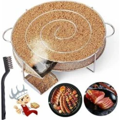 Générateur De Fumée Froide Pour Fumoir Fumage Viande Poisson Avec Brosse Nettoyage Grille Barbecue