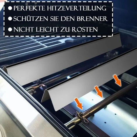 EINFEBEN Flavorizer Bar 7535 - Pour Weber Spirit I E210/220 & II E210/S210 - Plaque Chauffante En Acier Inoxydable Barre D'assaisonnement 5 EINFEBEN Flavorizer Bar 7535 - Pour Weber Spirit I E210/220 & II E210/S210 - Plaque Chauffante En Acier Inoxydable Barre D'assaisonnement – Image 3