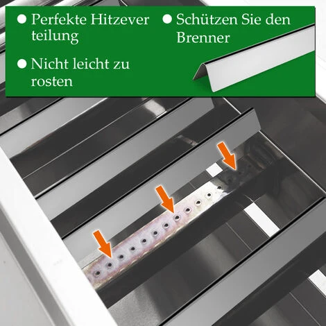 EINFEBEN Flavorizer Bar 7535 - Pour Weber Spirit I E210/220 & II E210/S210 - Plaque Chauffante En Acier Inoxydable Barre D'assaisonnement 6 EINFEBEN Flavorizer Bar 7535 - Pour Weber Spirit I E210/220 & II E210/S210 - Plaque Chauffante En Acier Inoxydable Barre D'assaisonnement – Image 4