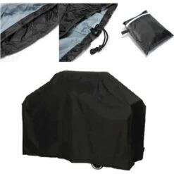 None Housse De Barbecue Imperméable Protection Anti-UV / Anti-Humidité Pour Barbecues Extérieurs 145x61x117cm -Jardin Calme Soldes Magasin 86502054 4