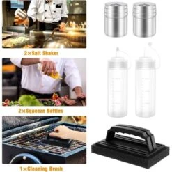 Ustensiles Pour Plancha 10 Pièces Spatule Pour Barbecue Acier Inoxydable Accessoire Plancha Kit Plancha Pour Teppanyaki 11 Ustensiles Pour Plancha 10 Pièces Spatule Pour Barbecue Acier Inoxydable Accessoire Plancha Kit Plancha Pour Teppanyaki -Jardin Calme Soldes Magasin 86602043 5
