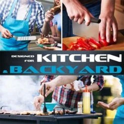 9 Pcs Ensemble De Spatuleen Acier Inoxydable, Ensemble D'accessoires Pour Plaque Chauffante Professionnelle BBQ, Barbecue Spatule Ustensiles Set, Spatule Plancha Pour Teppanyaki -Jardin Calme Soldes Magasin 86602207 5