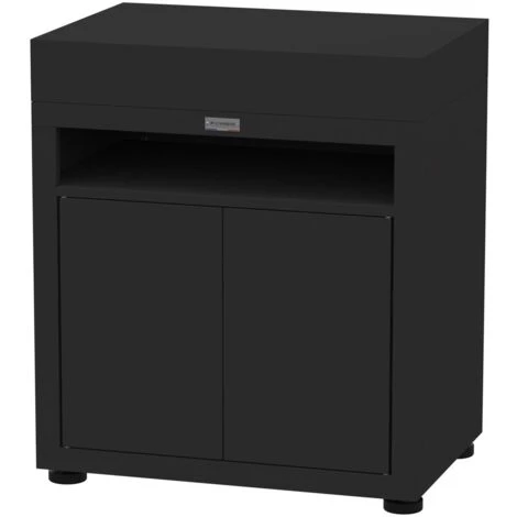 LE MARQUIER - MEUBLE AVEC TABLETTE NOIR 3 LE MARQUIER - MEUBLE AVEC TABLETTE NOIR