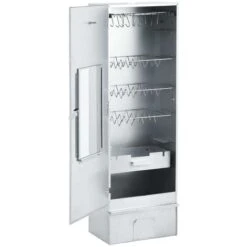 Elegant-Stil Fumoir De Four à BBQ Avec 1 Kg De Copeaux De Bois 44,5x29x124cm,pour Salon/Jardin,Montage Facile,19,12 Kg -Jardin Calme Soldes Magasin 87472616 5