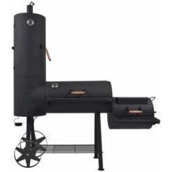 Barbecue Au Charbon De Bois Avec étagère Inférieure Noir XXL VidaXL 9 Barbecue Au Charbon De Bois Avec étagère Inférieure Noir XXL VidaXL -Jardin Calme Soldes Magasin 8846778 3
