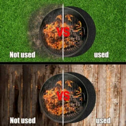 Tapis De Feu Feu Tapis Four Extérieur Brasier Tapis Isolant Noir Rond Ignifuge Rond 40 Pouces -Jardin Calme Soldes Magasin 88681594 5