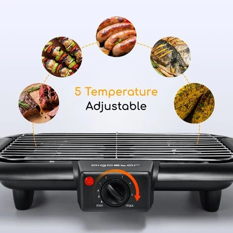 BARBECUE ÉLECTRIQUE GRIL ÉLECTRIQUE BBQ GRILLE TABLE DE JARDIN 2000W 5 BARBECUE ÉLECTRIQUE GRIL ÉLECTRIQUE BBQ GRILLE TABLE DE JARDIN 2000W – Image 3