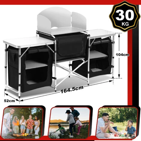 Randaco Cuisine De Camping 3 Compartiments - Meuble De Rangement Cuisine, Meuble Camping, Equipement Camping 4 Randaco Cuisine De Camping 3 Compartiments - Meuble De Rangement Cuisine, Meuble Camping, Equipement Camping – Image 2