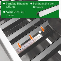 Randaco Flavorizer Bar 7535 - Pour Weber Spirit I E210/220 & II E210/S210 - Plaque Chauffante En Acier Inoxydable Barre D'assaisonnement -Jardin Calme Soldes Magasin 89691471 4