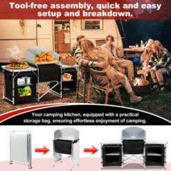 Randaco Cuisine De Camping 3 Compartiments - Meuble De Rangement Cuisine, Meuble Camping 10 Randaco Cuisine De Camping 3 Compartiments - Meuble De Rangement Cuisine, Meuble Camping -Jardin Calme Soldes Magasin 89692208 4